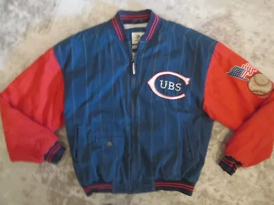 Chicago Cubs 1991 Mirage Jacket Full Zip Lined Cooperstown Col. Size Med. • $59.99