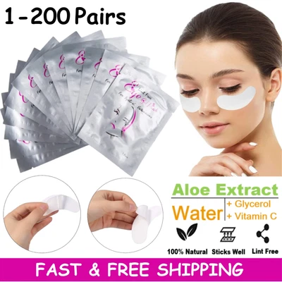 £5.99 • Buy Salon Eyelash Lash Extensions Under Eye Gel Pads Lint Free Patches Make Up Tools