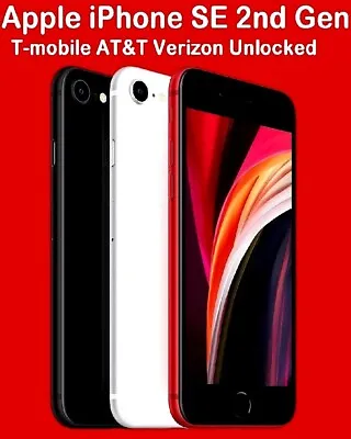 $179.99 • Buy Apple IPhone SE 2nd Gen 64|128|256GB 4G LTE 4.7 Verizon Unlocked T-Mobile AT&T