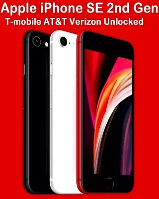 $139.99 • Buy Apple IPhone SE 2nd Gen 64|128|256GB 4G LTE 4.7 Verizon Unlocked T-Mobile AT&T