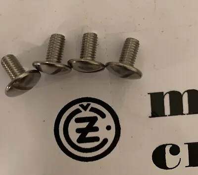 Vintage Mx Number Plate Screws Cz Falta Ahrma 250 400 Red Frame Coffin Tank • $12