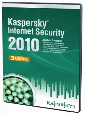 Kaspersky Internet Security 2010 (3 PC 1 Year Subscriptions) (PC) BOXSETS • £2.99