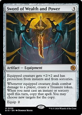 SWORD OF WEALTH AND POWER Mtg NM-M The Big Score 1 Mythic • $31.99