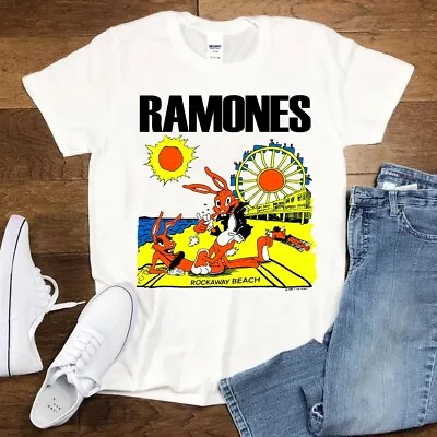 Vintage 1988 RAMONES Rockaway Beach T-Shirt - Vtg 1980s Ramones Shirt • $16.99
