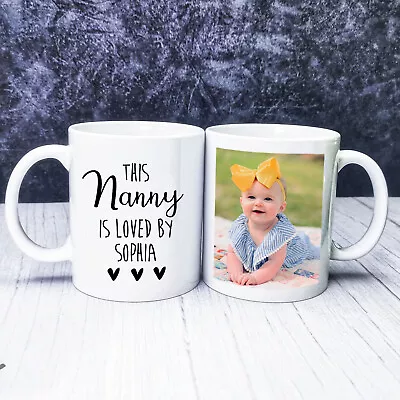 Personalised Photo Mug Fathers Day Birthday Gifts For Grandparents Nanny Grandad • £9.99