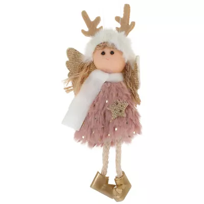  2 Pc Statue Decor Nativity Christmas Decorations Tree Topper PVC Heart Decorate • $11.83