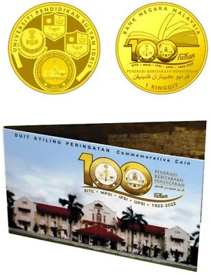 MALAYSIA 100 Years University Sultan Idris Perak UPSI 2024 COIN Card  1 Ringgit • $13