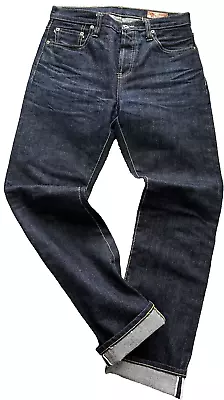 Kouprey Men's 30x32 Straight Button Fly Selvedge Denim Jeans EUC • $25.99