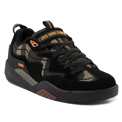 DVS Men's Devious Low Top Sneaker Shoes Black Camo Orange Skateboarding Snow • $163.30