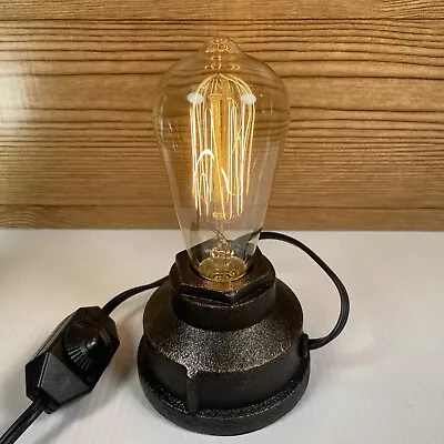 Edison Desk Lamp Adjustable Light - Industrial Retro Base Iron -IB • $22.49