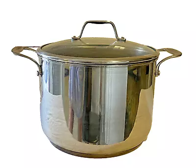 Aluminum Induction   8-Qt Stock Pot With Lid • $19.99