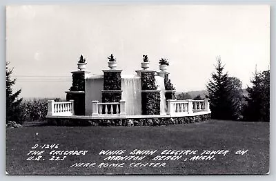 RPPC~Cascades @ White Swan Electric Tower Manitou Beach MI~Real Photo Postcard • $4.20