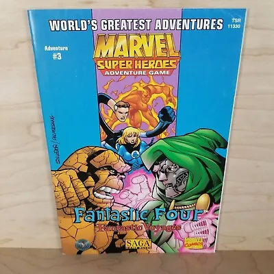 Marvel Superheroes Adventure Game #3 Fantastic Four Fantastic Voyages TSR SAGA • $19.99