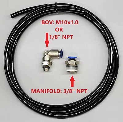 $38.75 • Buy TURBOSMART BLOW OFF VALVE BOV BOOST VACUUM PUSH CONNECT FITTING KIT M10x1.0 1/8 