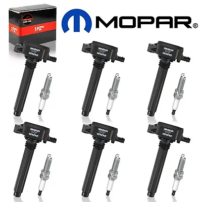 6x Ignition Coils & Mopar Spark Plugs For Chrysler Dodge Jeep Ram 3.6L OEM UF648 • $135.89