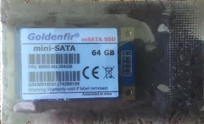 £19 • Buy  Mini SATA 64Gb SSD Brand New Still In Anti Static Bag