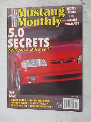 Mustang Monthly Magazine February 1995 5.0 Bolt On Secrets Speedo Gears • $11.95