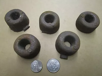 Vintage Lot Of 5 Cast Iron Window Sash Weight Add-On Architectural Salvage • $27.95