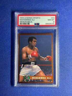 1993 Legends Sports Memorabilia  #23 MUHAMMAD ALI Boxing Legend PSA 8 • $45