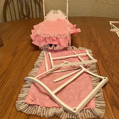 $30 • Buy 1960's SUZY GOOSE Barbie Canopy Bed For Parts Or Repair