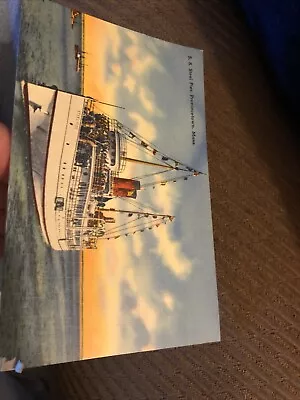Vintage Linen Postcard SS Steel Pier Provincetown Cape Cod Mass C1930s • $9.99