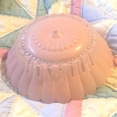 Vintage Groovy 50’s Glass Ceiling Light Cover/Shade-Circa 1950s Dome Style 4.5lb • $39