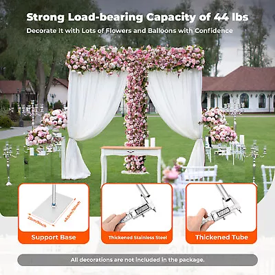 3X6M 3X3M Telescopic Curtain Wedding Backdrop Stand Support Frame Pipe Pole Kit • $135.85