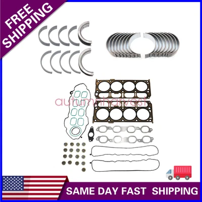 $132.99 • Buy Main Rod Bearings&Head Gasket Fits 2014-2017 Chevrolet GMC Sierra 1500 5.3L V8