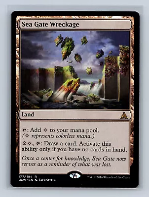 Magic The Gathering - MTG - OGW - Sea Gate Wreckage - Rare - Land • $1.50