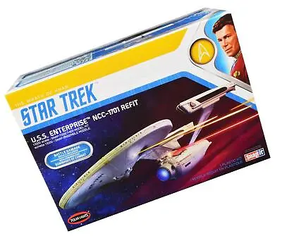 Skill 2 Snap Model Kit U.S.S. Enterprise NCC-1701 Refit Spaceship Star Trek II: • $45.49