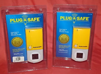 2 = Plug & Safe Motion Sensor Detector Wireless Home Theft Security System = Ps8 • $11.99