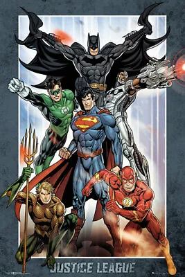 $26.95 • Buy Poster DC Comics Justice League Batman Superman Flash Aquaman Green Lantern