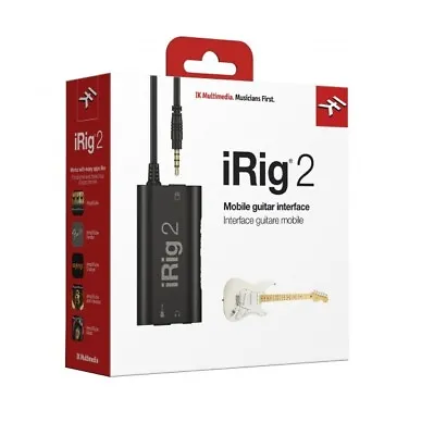 IK Multimedia IRig 2 Guitar Interface For IOS And Mac • $49.99