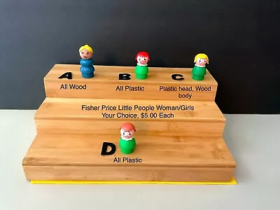 Vintage Fisher Price Little People Women/Girls Your Choice • $5