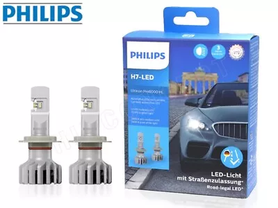 Philips H7 Ultinon Pro6000 White LED Headlight Bulbs | 11972U6000X2 | Pack Of 2 • $134.99