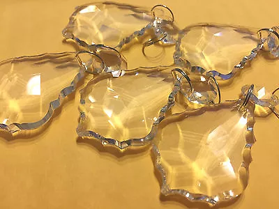 $12.50 • Buy 10pcs Large Clear Chandelier Crystal Lamp Parts Glass Prisms 50mm Pendant Drops