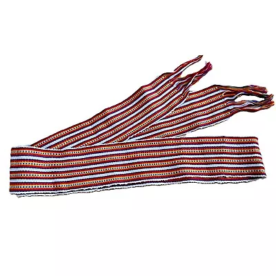 Vintage Woven Hippie Headband Sash Fabric Belt Multicolor • $14.99