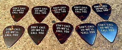 10 D'ANDREA VINT AD LIB GUITAR PICKS  DON'T CALL US WE'LL CALL YOU  1960s ERA • $14.99