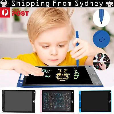 $14.95 • Buy 10 / 12  LCD Writing Tablet Drawing Board Colorful Doodle Handwriting Pad OZ
