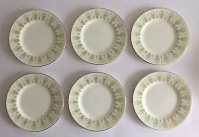 WEDGWOOD 'Green Medina' 6” Tea Side Plates - Set Of 6 ~ Brand New • £18.95