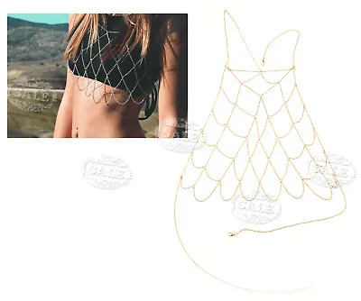 £3.95 • Buy Special Design Women Necklace Belly Waist Chain Bikini Jewelry Body Chain Gold
