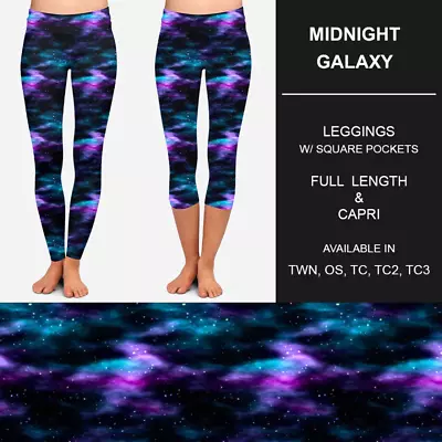 Midnight Galaxy Leggings W/ Pockets OS TC TC2 TC3 • $27.20