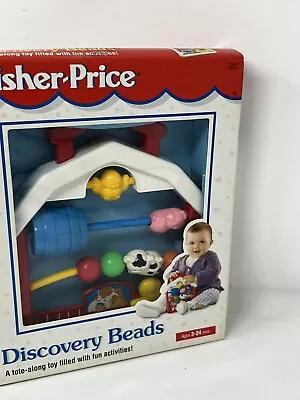 NEW NIB Vintage Fisher Price Activity Center Discovery Beads Farm House 1998 • $29.15