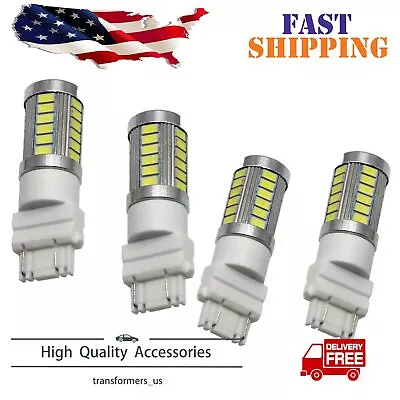 4x 3157 3156 LED Turn Signal DRL Light Bulbs White Switchback 4157na 3457a • $7.89