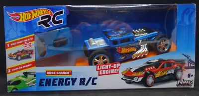 Hot Wheels Bone Shaker RC Car Nikko Light Up Engine Blue • $39.99