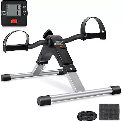 Mini Exercise Cycle Fitness Pedal Stepper Bike Arm Leg Exerciser LCD Display • $26.99