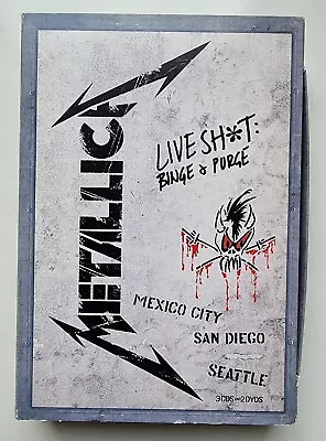 CD Album Metallica Live Shit Binge & Purge 3 X CDs 2 X DVDs 2003 RARE Rock Metal • $56.02