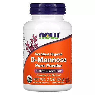 Now Foods D-Mannose Pure Powder 3 Oz 85 G GMP Quality Assured Kosher Vegan • $21.79