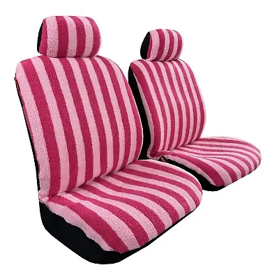 Faux Sheepskin Seat Covers Fleece Lady Pink For Ssangyong Musso XLV Ultimate • $113.29