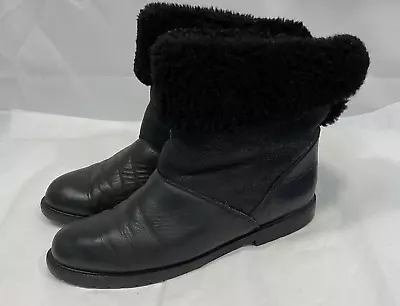 La Canadienne Boots Black Fleece Lined Booties: Women’s 8.5 • $40